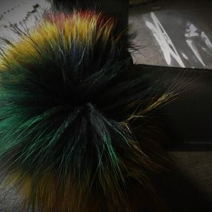 Genuine Fox Fur Slide/Sandal